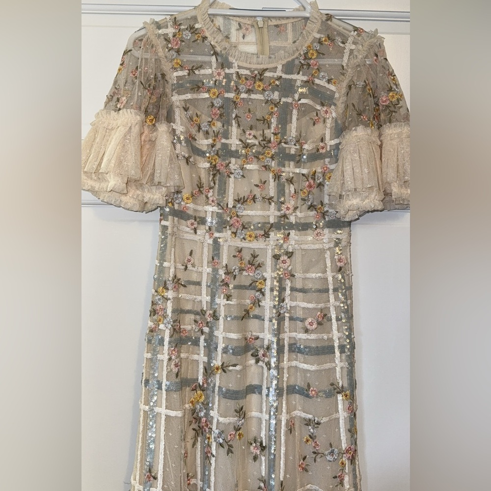Needle & Thread Floral Embroidered Maxi Dress - Picture 2 of 5